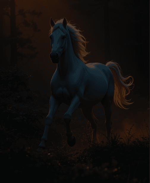 Horse image being generated
